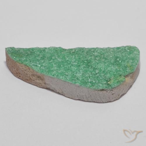 9,17 ctw natürlicher Mittelgrün Druzy Variscit, Fantasie, Lichtundurchlässig