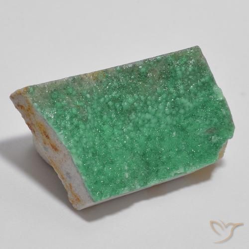 9,17 ctw natürlicher Mittelgrün Druzy Variscit, Fantasie, Lichtundurchlässig