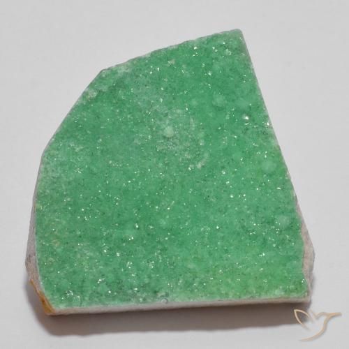10.56ct Natürlicher gelblich-grün Druzy Variscit, Fantasie, Lichtundurchlässig