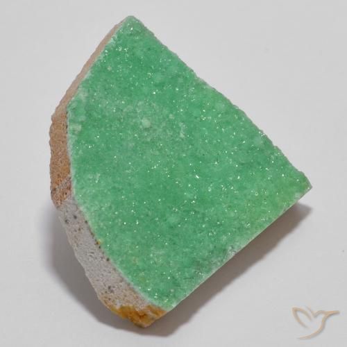 9,17 ctw natürlicher gelblich-grün Druzy Variscit, Fantasie, Lichtundurchlässig
