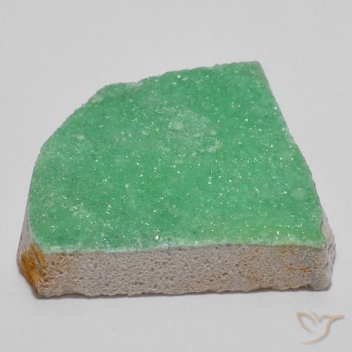 9,17 ctw natürlicher gelblich-grün Druzy Variscit, Fantasie, Lichtundurchlässig