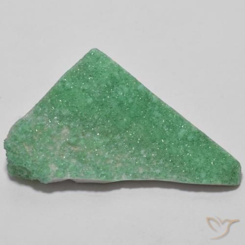 13.75ct Natürlicher Medium Light Green Druzy Variscit, Fantasie, Lichtundurchlässig