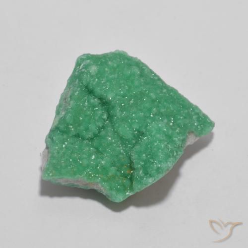 9,17 ctw natürlicher Tiefes Farngrün Druzy Variscit, Fantasie, Lichtundurchlässig