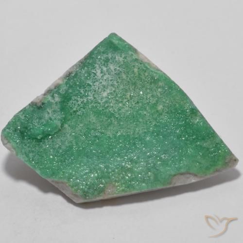 10.29ct Natürlicher Helles Basilikumgrün Druzy Variscit, Fantasie, Lichtundurchlässig
