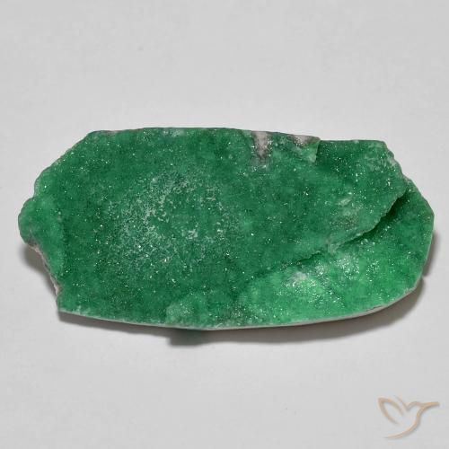 16.68ct Natürlicher Warmes Grün Druzy Variscit, Fantasie, Lichtundurchlässig