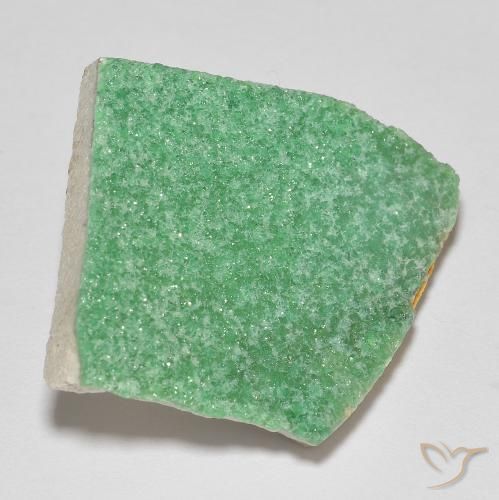 9,17 ctw natürlicher Farngrün Druzy Variscit, Fantasie, Lichtundurchlässig