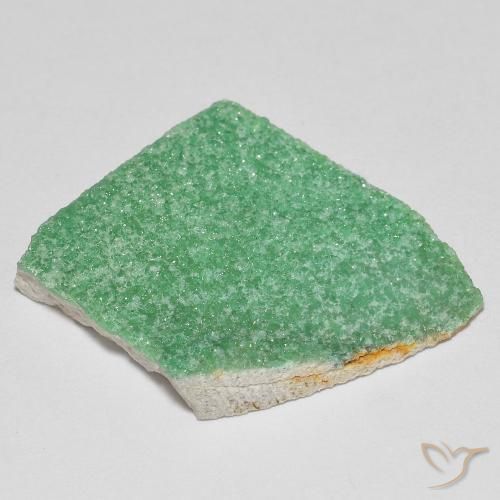 9,17 ctw natürlicher Farngrün Druzy Variscit, Fantasie, Lichtundurchlässig