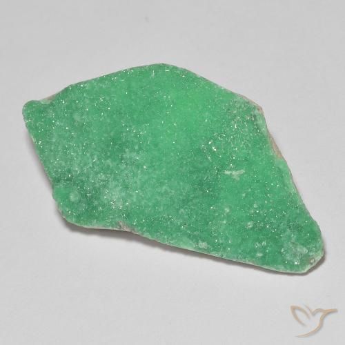 9,17 ctw natürlicher Klee Grün Druzy Variscit, Fantasie, Lichtundurchlässig