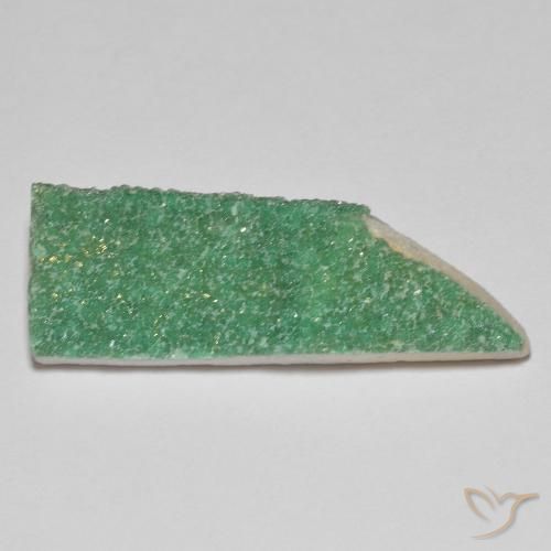 10.89ct Natürlicher Warmes Grün Druzy Variscit, Fantasie, Lichtundurchlässig