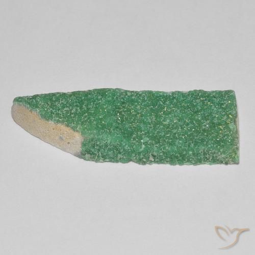 9,17 ctw natürlicher Warmes Grün Druzy Variscit, Fantasie, Lichtundurchlässig