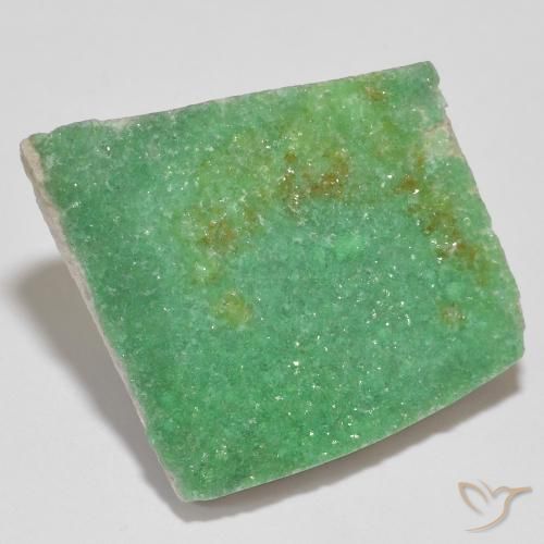 9,17 ctw natürlicher Kleeblatt Grün Druzy Variscit, Fantasie, Lichtundurchlässig