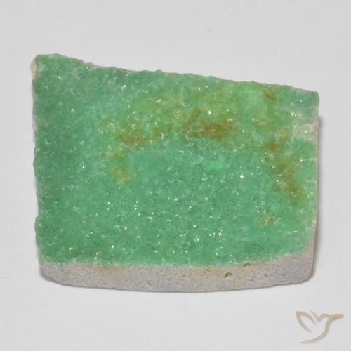 9,17 ctw natürlicher Kleeblatt Grün Druzy Variscit, Fantasie, Lichtundurchlässig