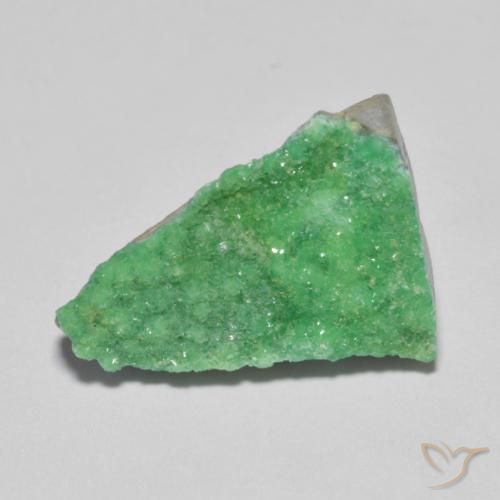 9,17 ctw natürlicher Kleeblatt Grün Druzy Variscit, Fantasie, Lichtundurchlässig