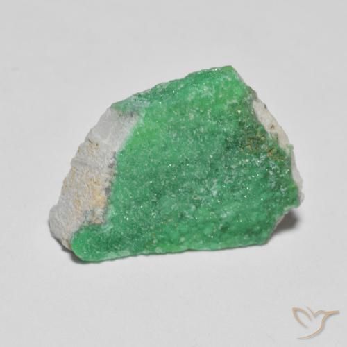 5.57ct Natürlicher Mittelgrün Druzy Variscit, Fantasie, Lichtundurchlässig