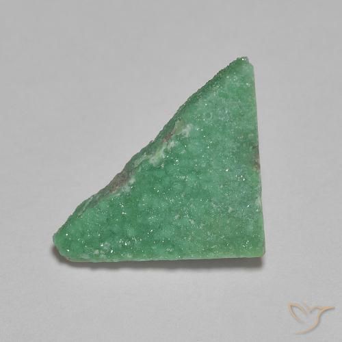 2.61ct Natürlicher hellgrün Druzy Variscit, Trillion, Lichtundurchlässig