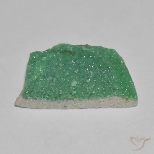 9,17 ctw natürlicher Mittelgrün Druzy Variscit, Fantasie, Lichtundurchlässig