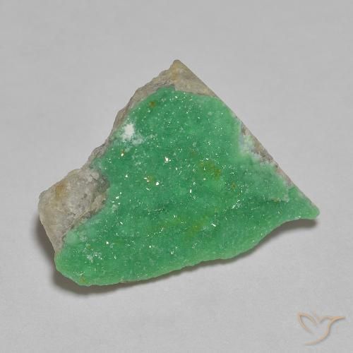 9,17 ctw natürlicher gelblich-grün Druzy Variscit, Fantasie, Lichtundurchlässig