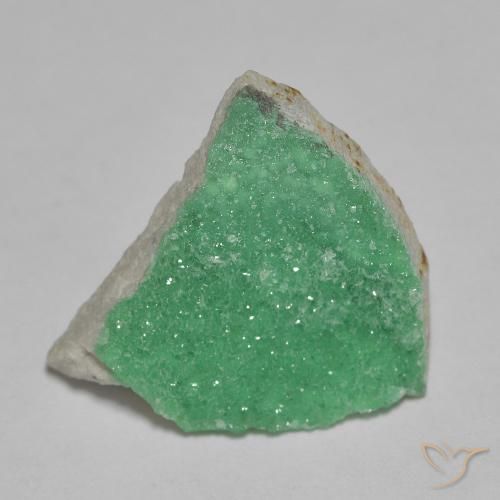 9,17 ctw natürlicher gelblich-grün Druzy Variscit, Fantasie, Lichtundurchlässig