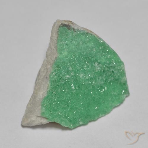 9,17 ctw natürlicher gelblich-grün Druzy Variscit, Fantasie, Lichtundurchlässig