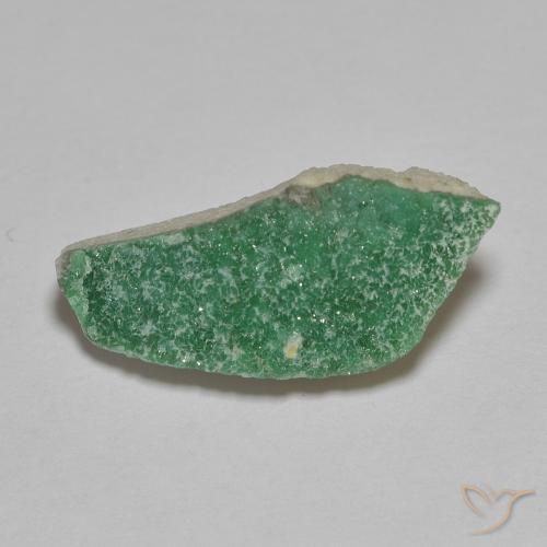 3.29ct Natürlicher Mittelgrün Druzy Variscit, Fantasie, Lichtundurchlässig