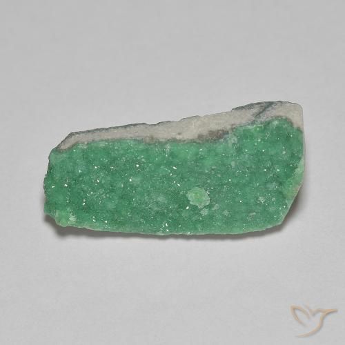 3.88ct Natürlicher Brillantes Grün Druzy Variscit, Fantasie, Lichtundurchlässig