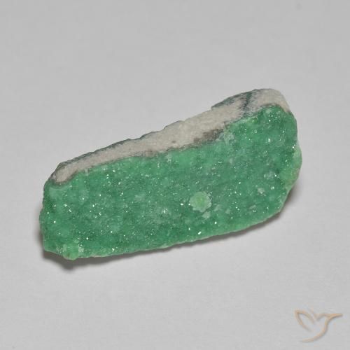 9,17 ctw natürlicher Brillantes Grün Druzy Variscit, Fantasie, Lichtundurchlässig