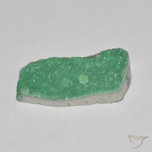 9,17 ctw natürlicher Brillantes Grün Druzy Variscit, Fantasie, Lichtundurchlässig