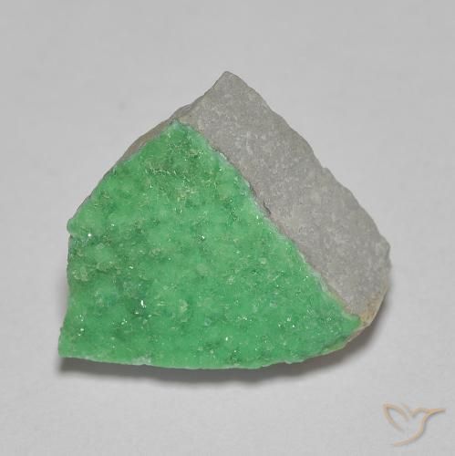 4.23ct Natürlicher Helles Kleeblattgrün Druzy Variscit, Fantasie, Lichtundurchlässig