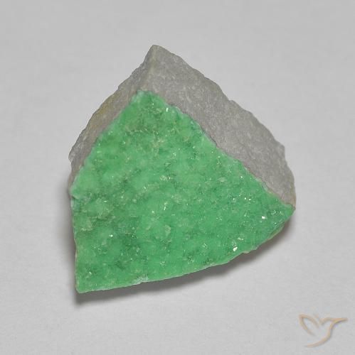 9,17 ctw natürlicher Helles Kleeblattgrün Druzy Variscit, Fantasie, Lichtundurchlässig