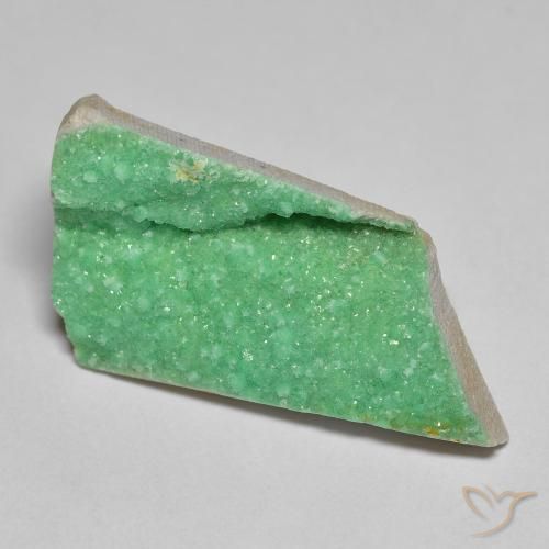 9,17 ctw natürlicher gelblich-grün Druzy Variscit, Fantasie, Lichtundurchlässig