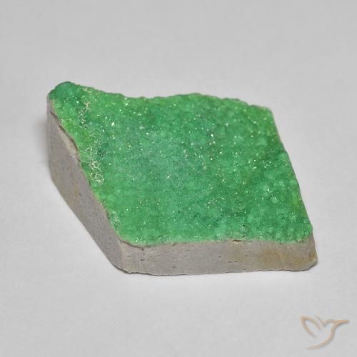9,17 ctw natürlicher gelblich-grün Druzy Variscit, Fantasie, Lichtundurchlässig