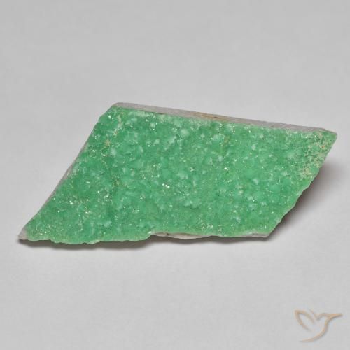12.49ct Natürlicher Kleeblatt Grün Druzy Variscit, Fantasie, Lichtundurchlässig