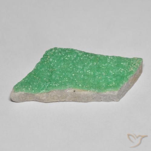 9,17 ctw natürlicher Kleeblatt Grün Druzy Variscit, Fantasie, Lichtundurchlässig