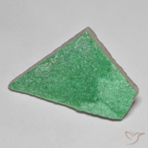 9.28ct Natürlicher Kleeblatt Grün Druzy Variscit, Fantasie, Lichtundurchlässig