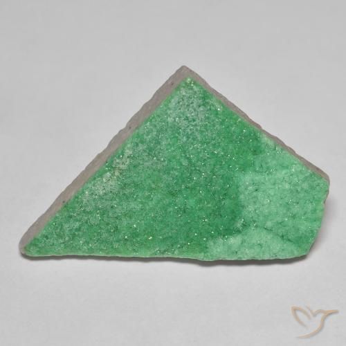 9,17 ctw natürlicher Kleeblatt Grün Druzy Variscit, Fantasie, Lichtundurchlässig