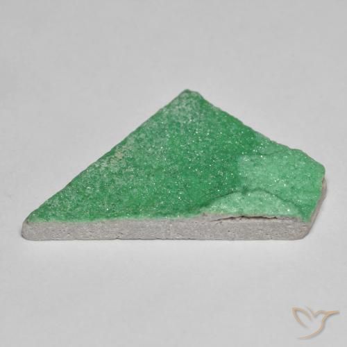 9,17 ctw natürlicher Kleeblatt Grün Druzy Variscit, Fantasie, Lichtundurchlässig