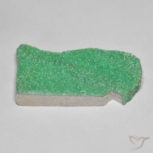 9,17 ctw natürlicher Kleeblatt Grün Druzy Variscit, Fantasie, Lichtundurchlässig