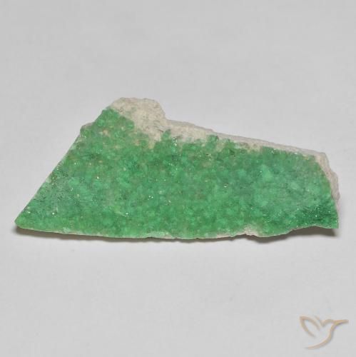6.91ct Natürlicher Tiefes Farngrün Druzy Variscit, Fantasie, Lichtundurchlässig