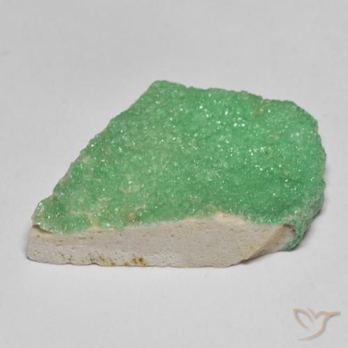 9,17 ctw natürlicher Helles Kleeblattgrün Druzy Variscit, Fantasie, Lichtundurchlässig