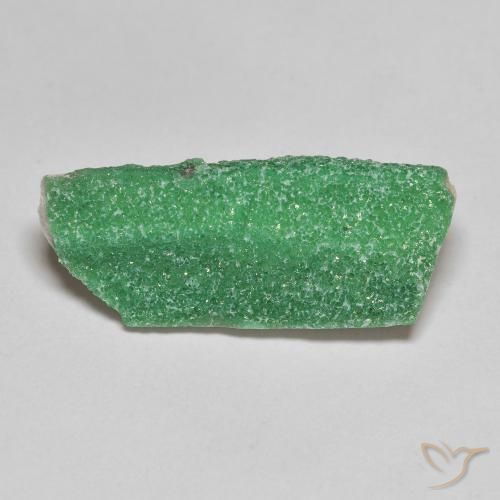 6.29ct Natürlicher Tiefes Farngrün Druzy Variscit, Fantasie, Lichtundurchlässig