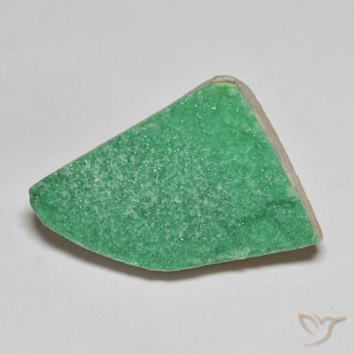 9.22ct Natürlicher Mittelgrün Druzy Variscit, Fantasie, Lichtundurchlässig