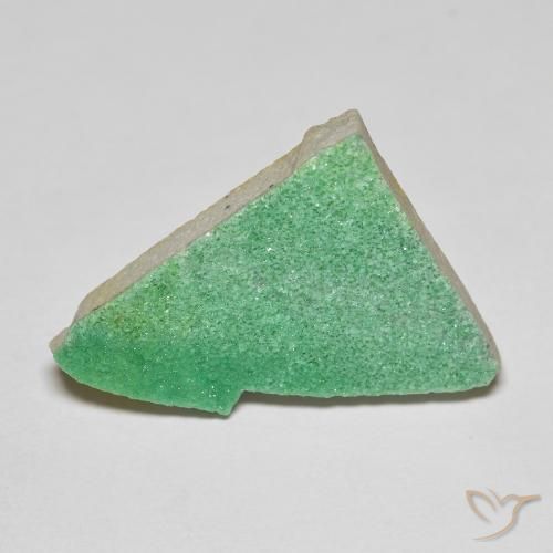 7.59ct Natürlicher Kleeblatt Grün Druzy Variscit, Fantasie, Lichtundurchlässig