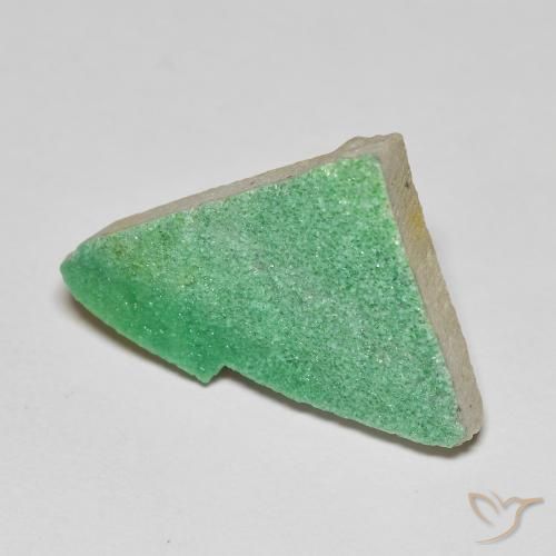 9,17 ctw natürlicher Kleeblatt Grün Druzy Variscit, Fantasie, Lichtundurchlässig