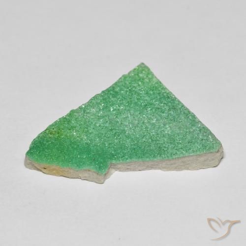 9,17 ctw natürlicher Kleeblatt Grün Druzy Variscit, Fantasie, Lichtundurchlässig