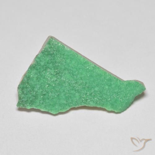 7.61ct Natürlicher Kleeblatt Grün Druzy Variscit, Fantasie, Lichtundurchlässig
