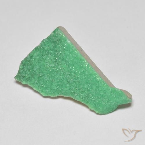 9,17 ctw natürlicher Kleeblatt Grün Druzy Variscit, Fantasie, Lichtundurchlässig