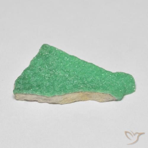 9,17 ctw natürlicher Kleeblatt Grün Druzy Variscit, Fantasie, Lichtundurchlässig