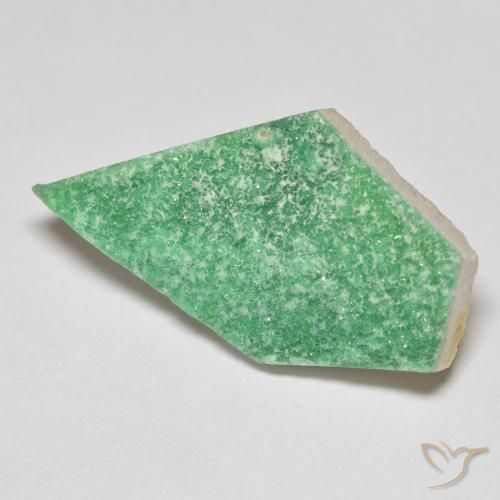 9,17 ctw natürlicher Kleeblatt Grün Druzy Variscit, Fantasie, Lichtundurchlässig