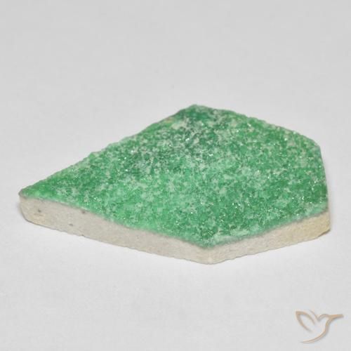 9,17 ctw natürlicher Kleeblatt Grün Druzy Variscit, Fantasie, Lichtundurchlässig