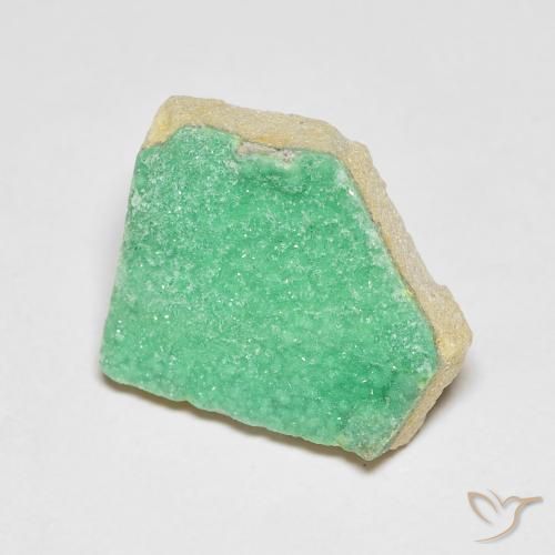 6.07ct Natürlicher mintgrün Druzy Variscit, Fantasie, Lichtundurchlässig